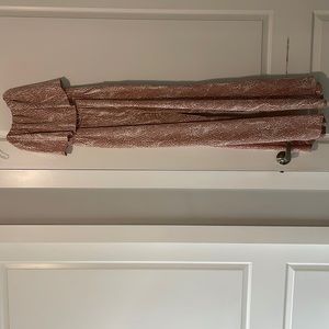 Mauve print strapless jumpsuit only worn once.